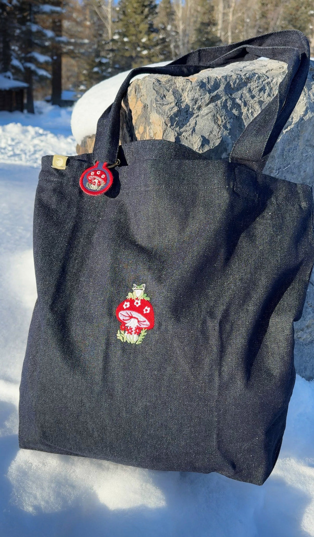 Mushroom Patch Keychain