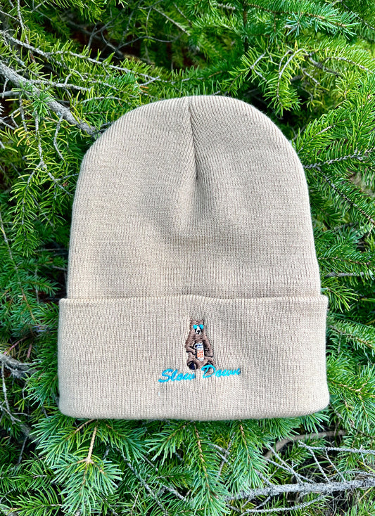 Slow Down Beer Bear Beanie