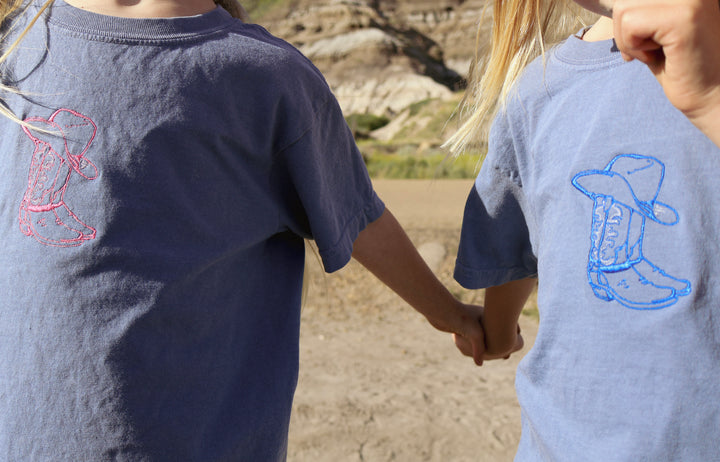 Personalized Kids Cowboy Boot Tee