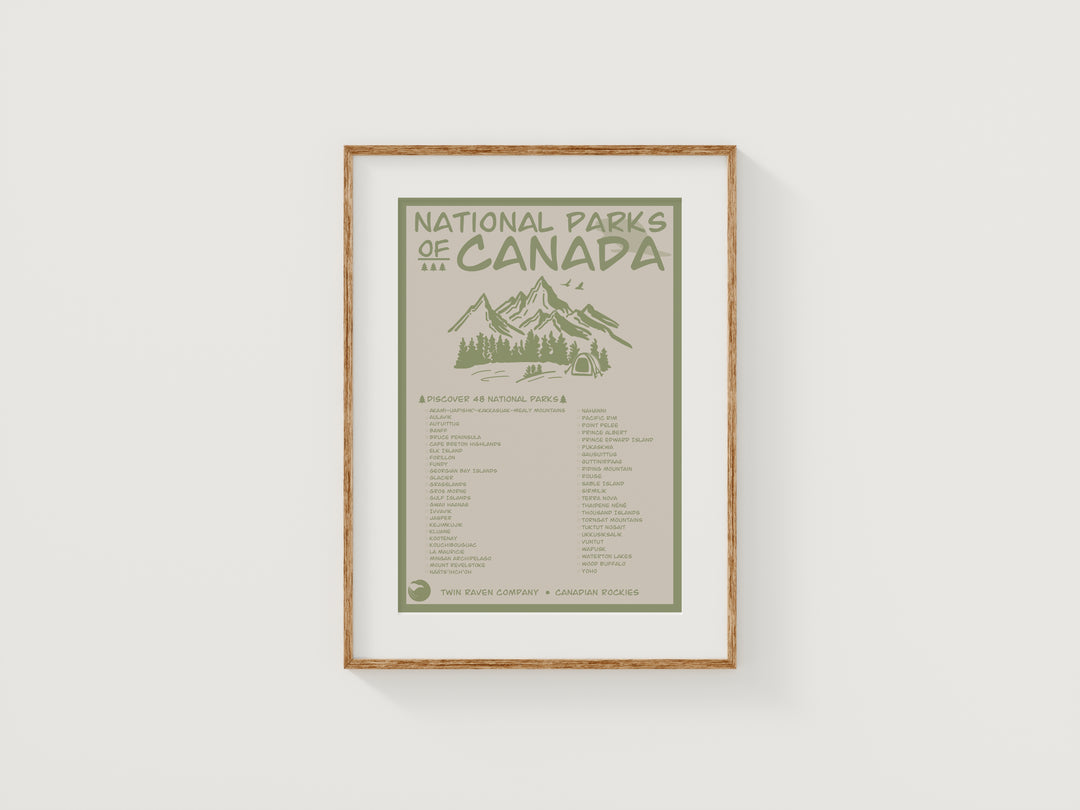 National Parks of Canada Print