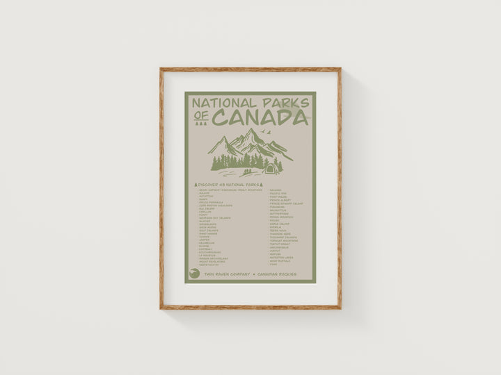 National Parks of Canada Print