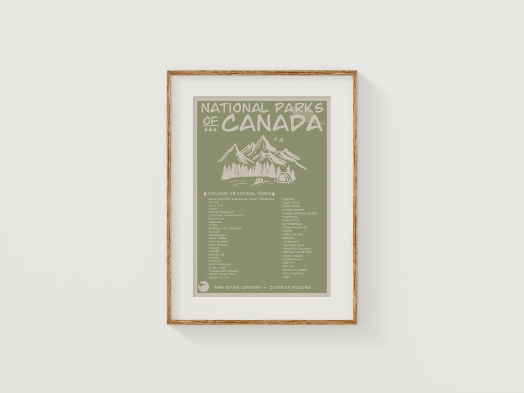 National Parks of Canada Print