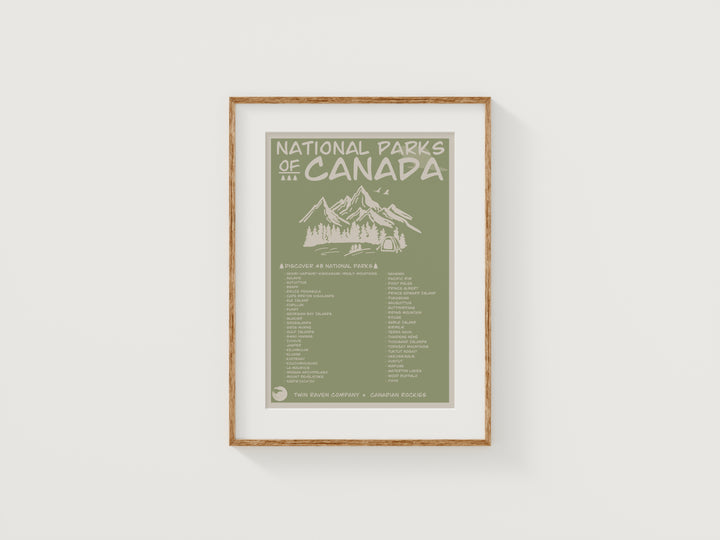 National Parks of Canada Print