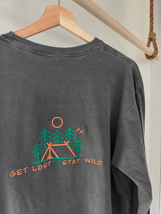 Retro Get Lost Stay Wild Long Sleeve