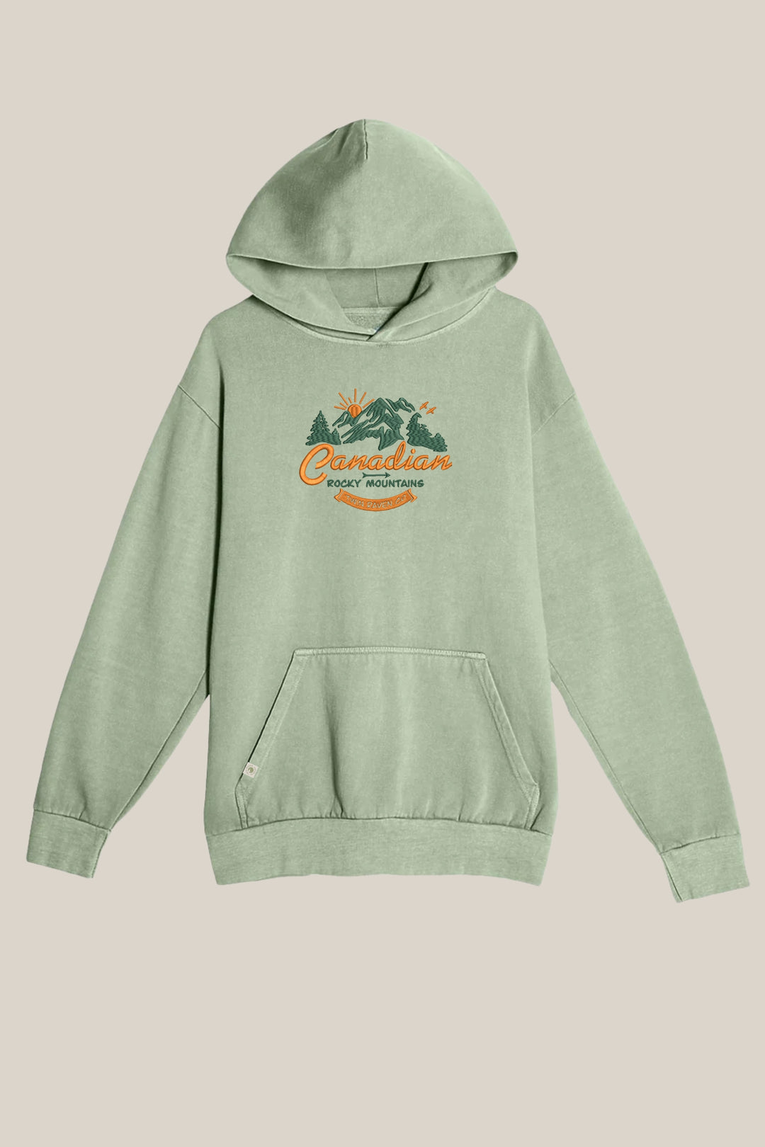 Retro Canadian Rocky Mountains Hoodie