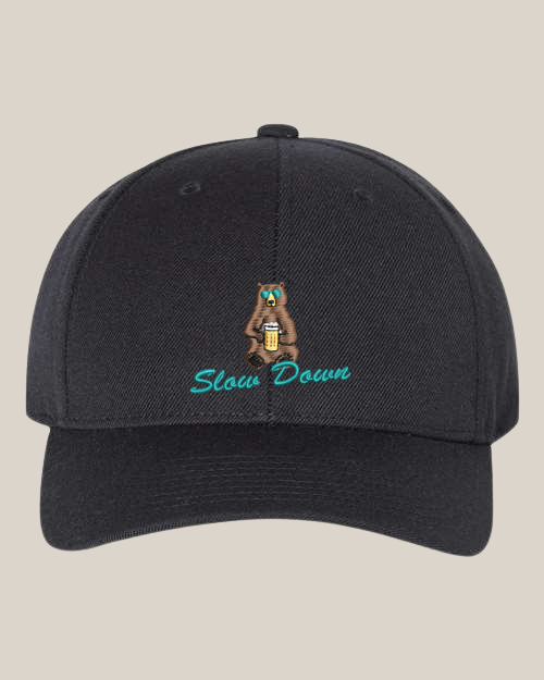 Slow Down Beer Bear Trucker Hat