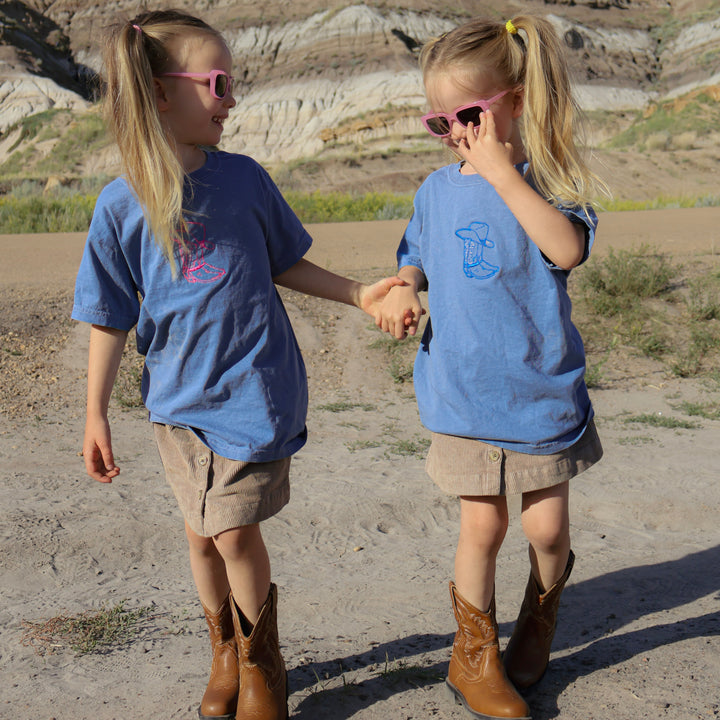 Personalized Kids Cowboy Boot Tee