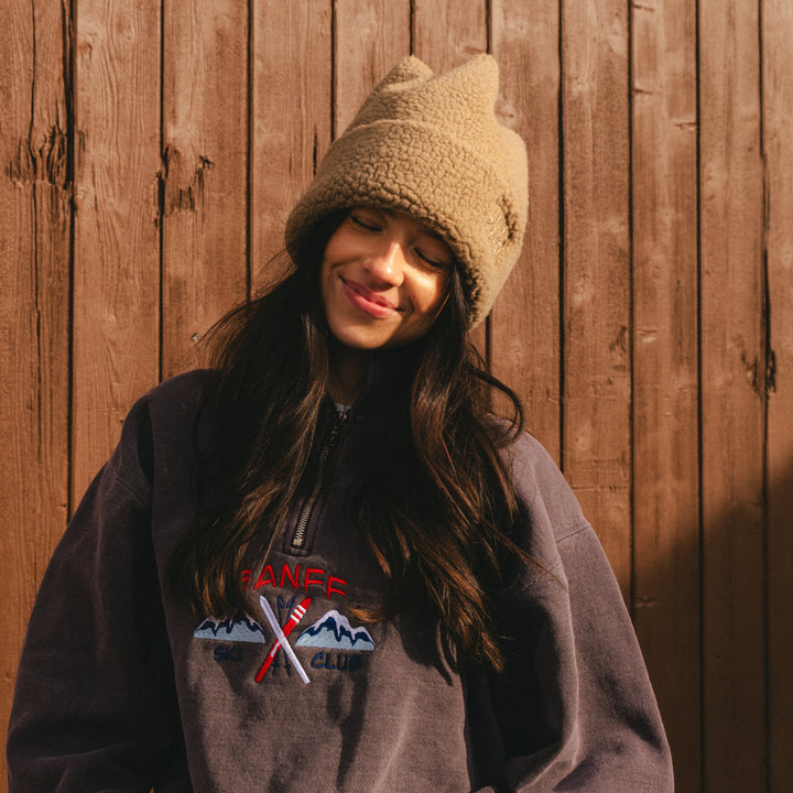 🍁Teddy Sherpa Four Point Beanie