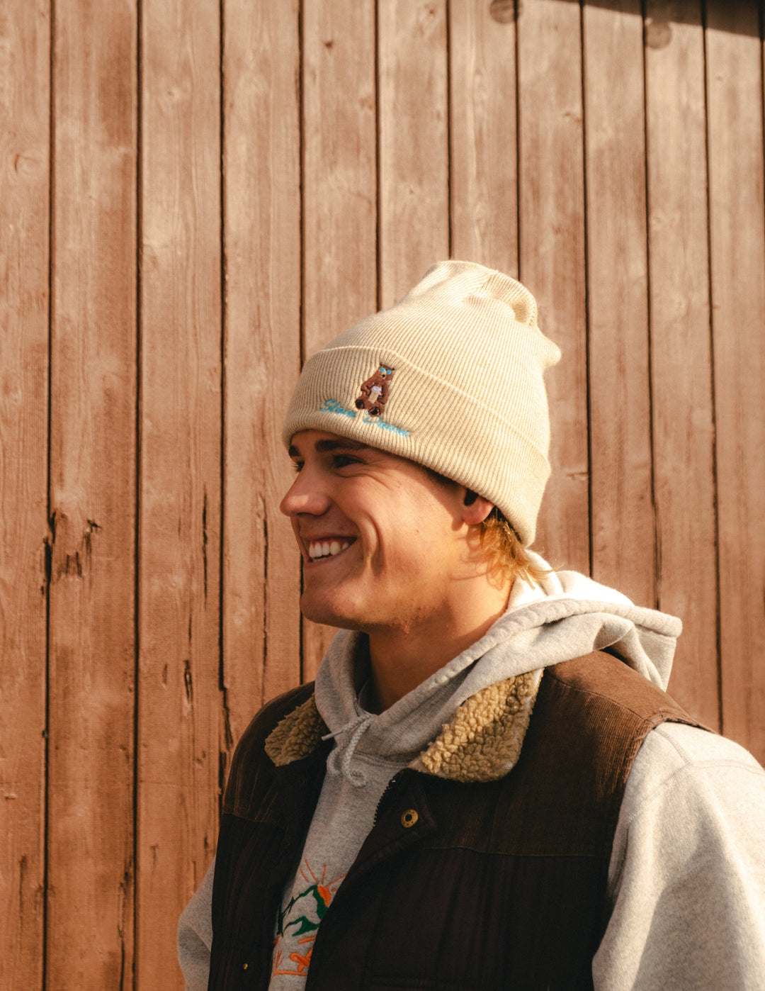 Retro Beer Bear Beanie