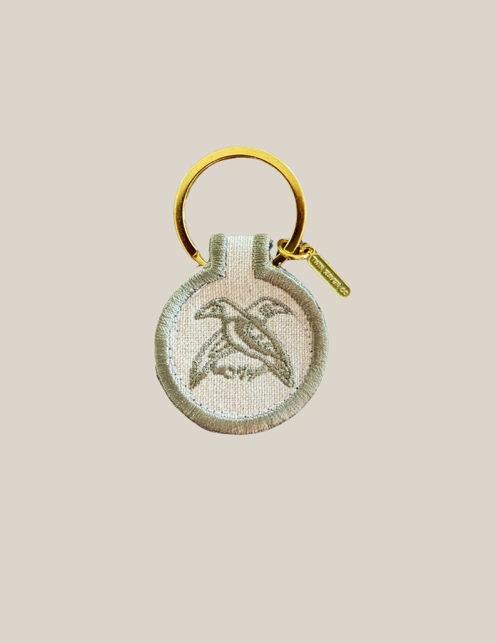 Norse Ravens Patch Keychain