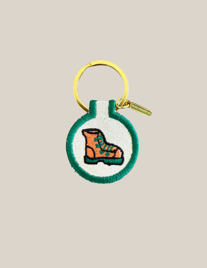Hike Boot Patch Keychain