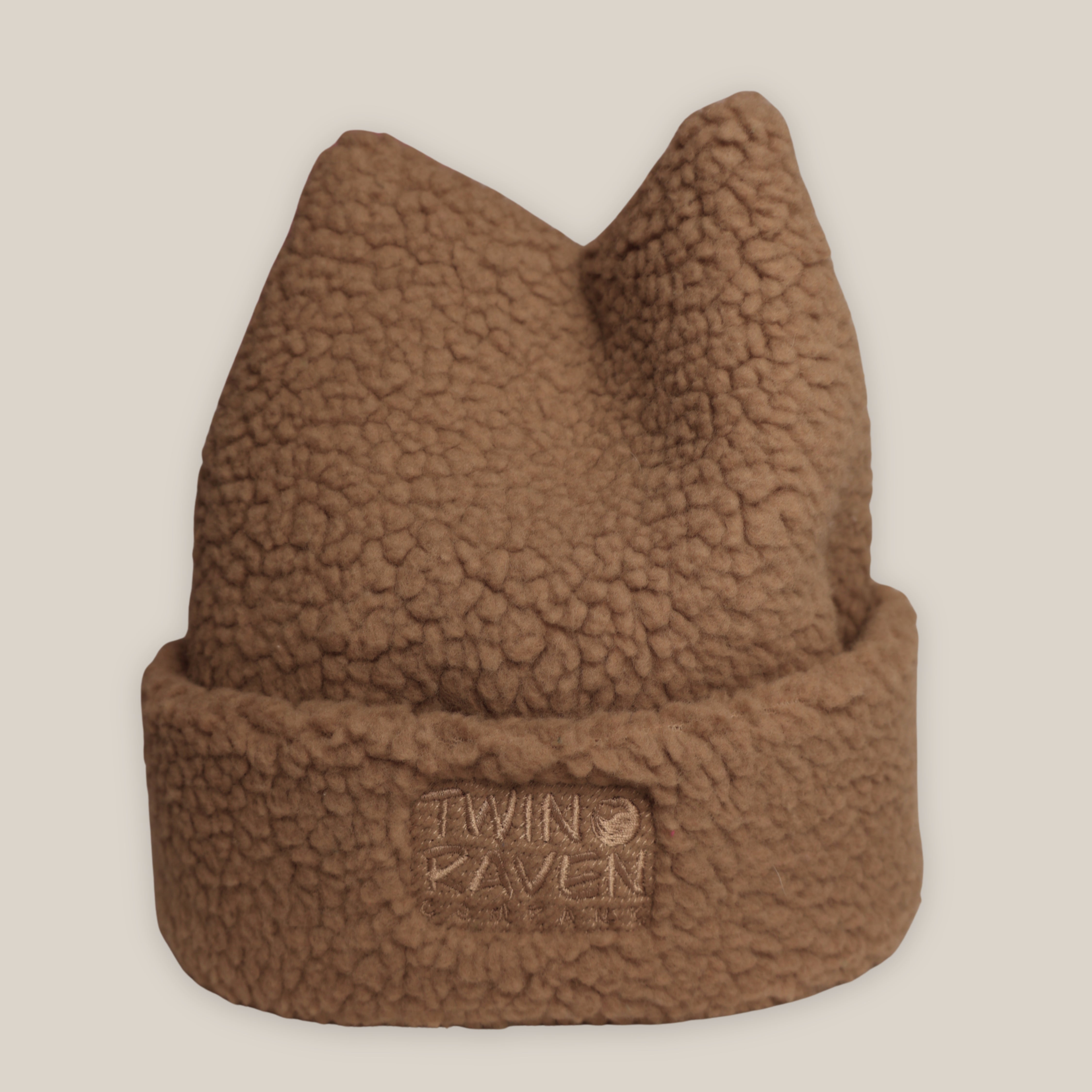 🍁Teddy Sherpa Four Point Beanie – Twin Raven Company