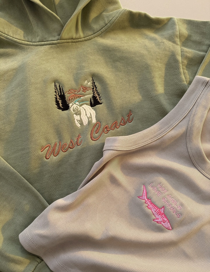Hot Girls Love Sharks Crew Waist Tank