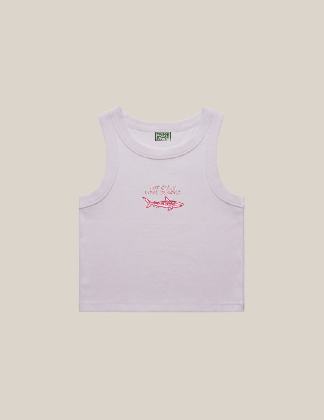 Hot Girls Love Sharks Crew Waist Tank