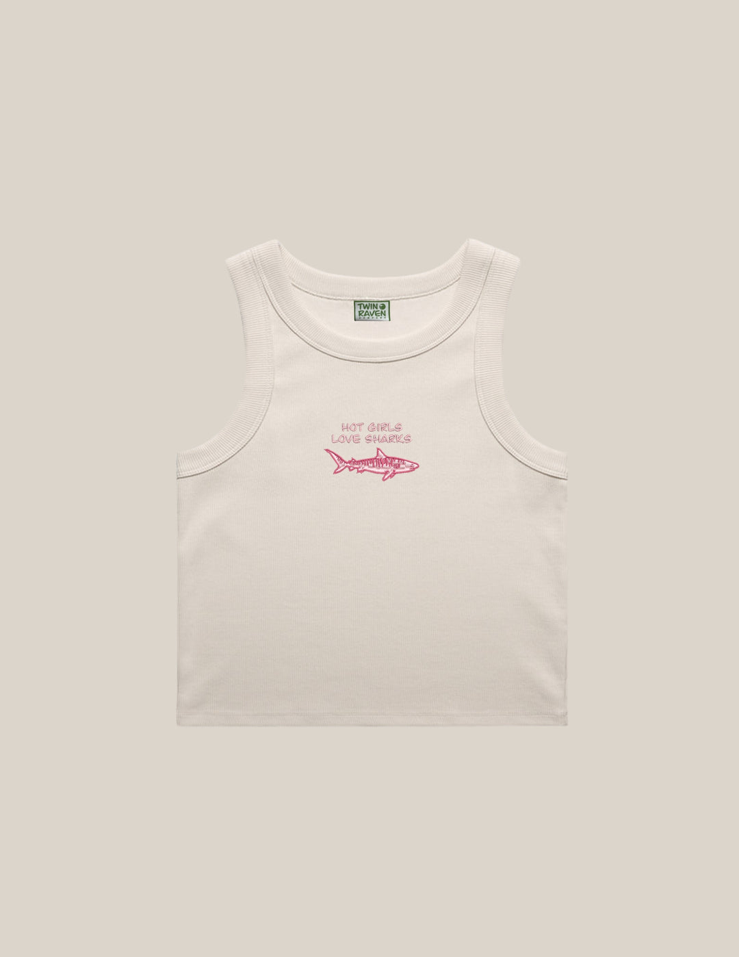 Hot Girls Love Sharks Crew Waist Tank