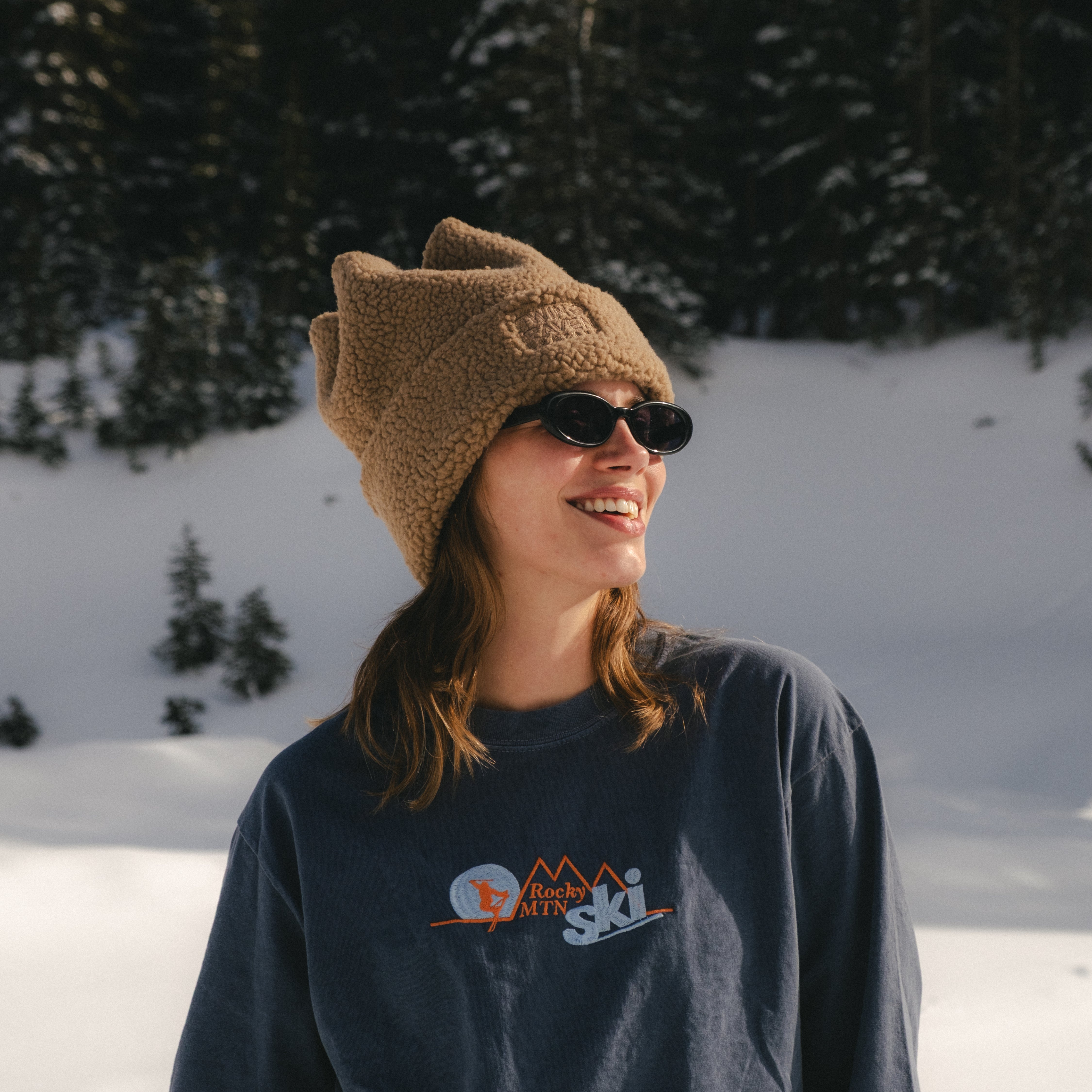 🍁Teddy Sherpa Four Point Beanie – Twin Raven Company