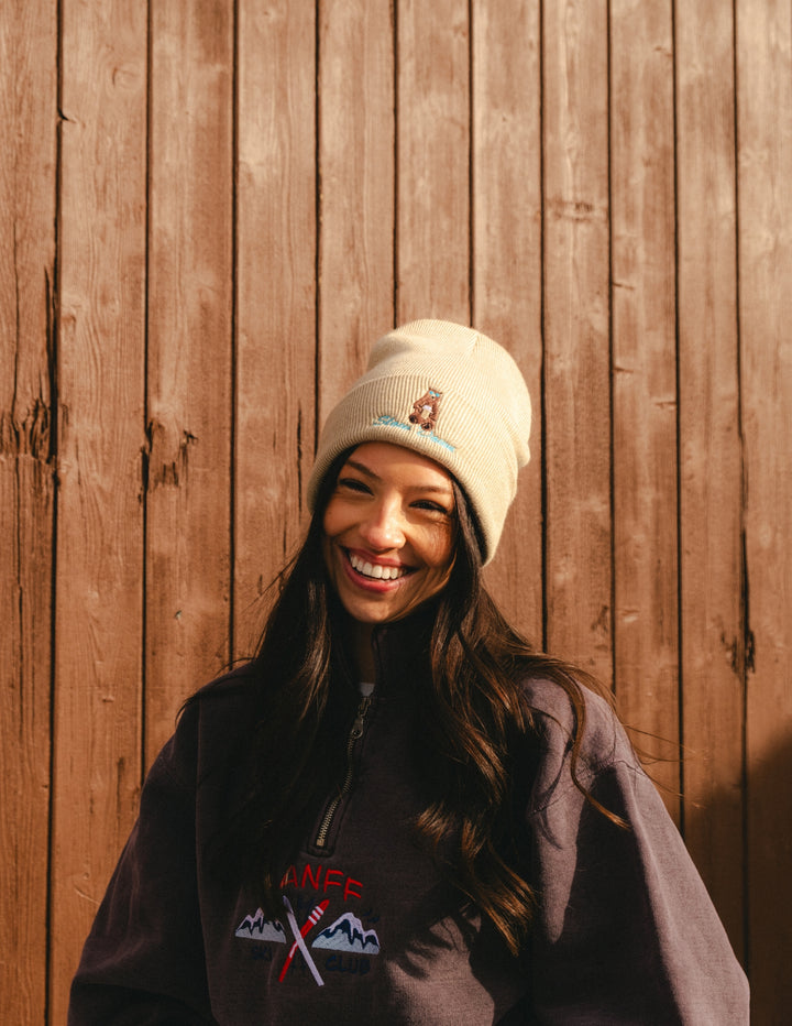 Retro Beer Bear Beanie